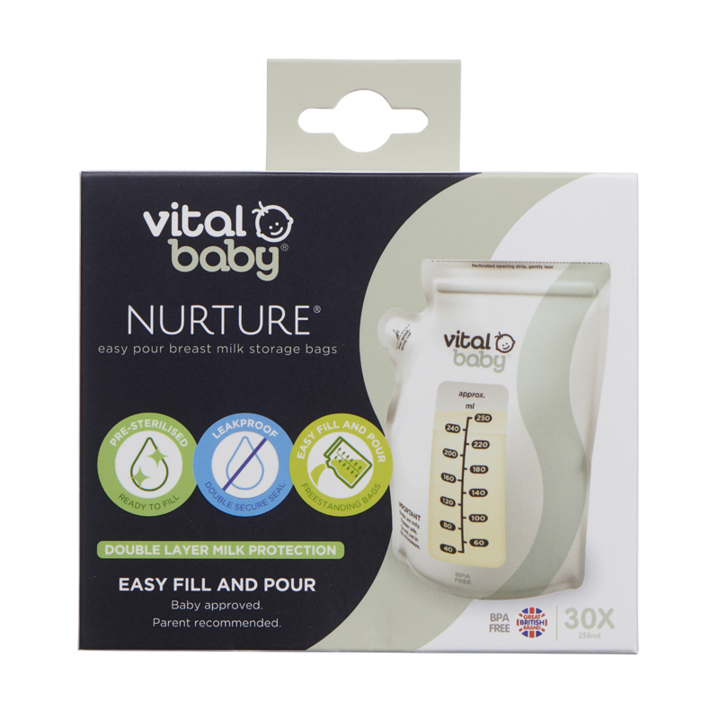 Vital Baby - Geymslupokar fyrir mjólk, 30 stk - Image 3